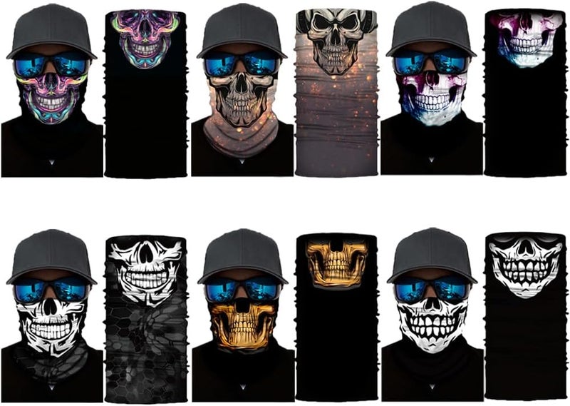 SIDAZON Neck Gaiter Mask,Bandana Gator Face Cover Mask Sun UV Protection,Neck Warmer Balaclava,Tube Face Scarf,Headband for Outdoor - Image 2